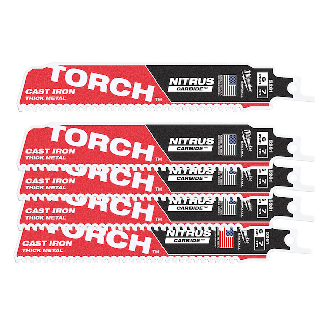 Milwaukee Pilové plátky TORCH Nitrus 150/7Tpi (5 ks)