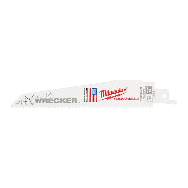Milwaukee Pilový plátek WRECKER 150 mm, 8/3,2 mm Bimetal, Kov: Extra - WRECKER Co (5 ks)