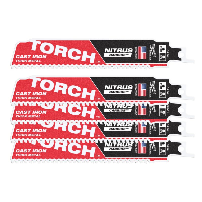 Milwaukee Plátek do ocasky TORCH NITRUS 150x8T, 5ks. bal.