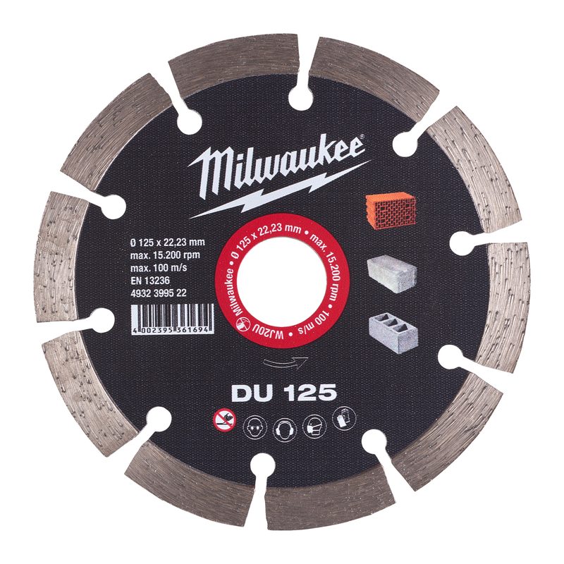Milwaukee Diamantový kotouč DU 125 x 22,2 mm