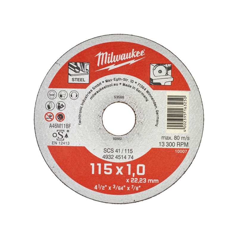 Milwaukee Řezný kotouč Contractor 115X1 - 1ks.