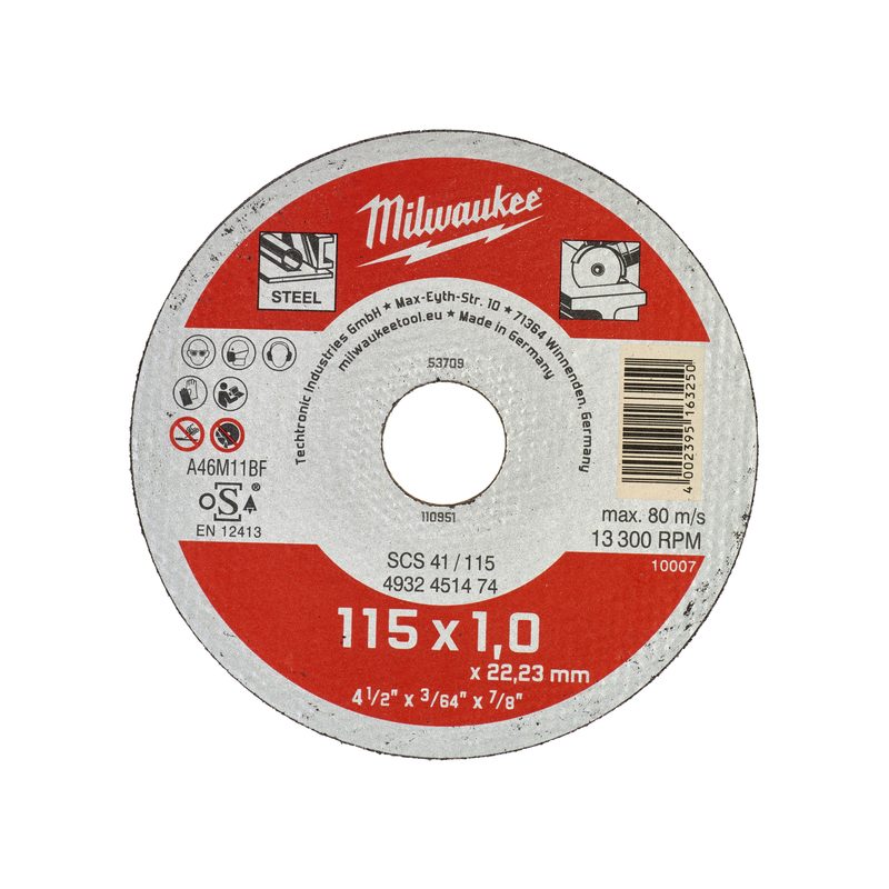 Milwaukee Řezný kotouč Contractor 115X1 - 200ks.