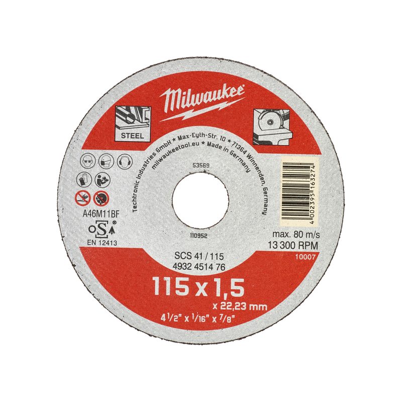 Milwaukee Řezný kotouč Contractor 115X1,5 - 1ks.