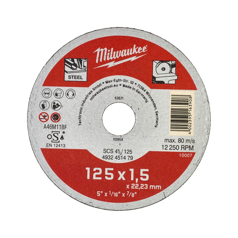 Milwaukee Řezný kotouč Contractor 125X1,5 - 1ks.