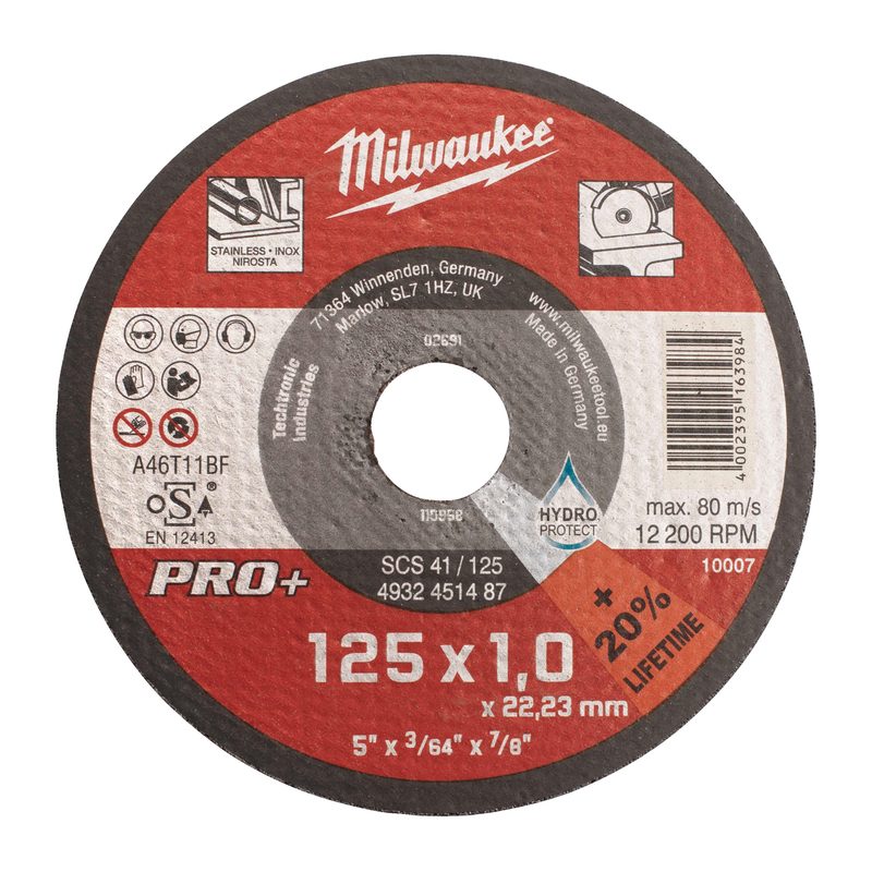 Milwaukee CutWSCS 41/125X1 PRO+ řezný kotouč - 1ks