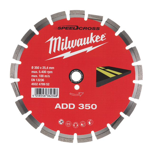 Milwaukee Diamantový kotouč asfalt ADD 350 - 1ks