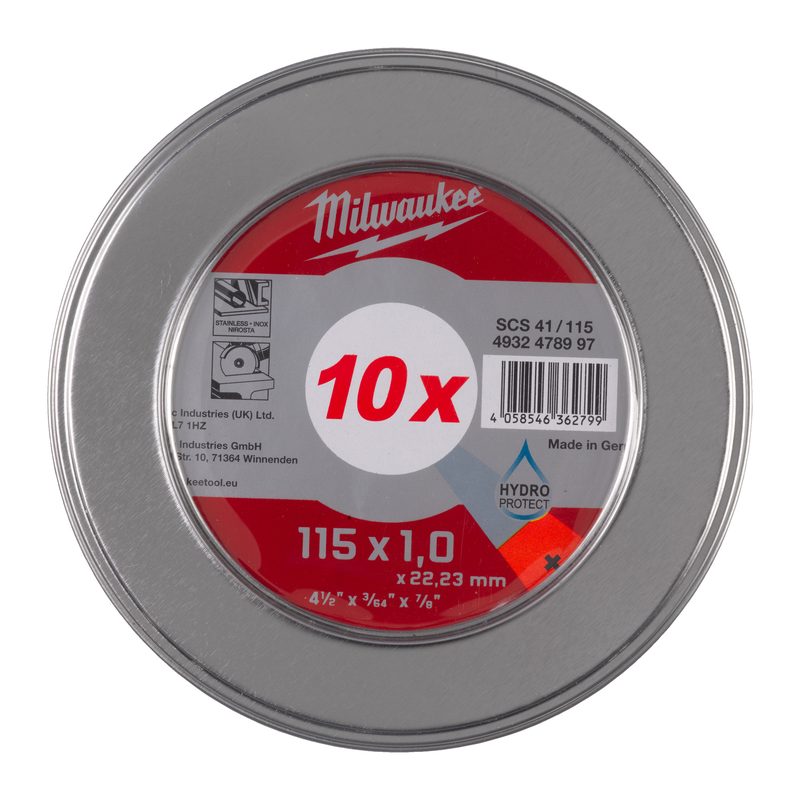 Milwaukee Řezný kotouč PRO+ 115X1 - 10ks kovový box