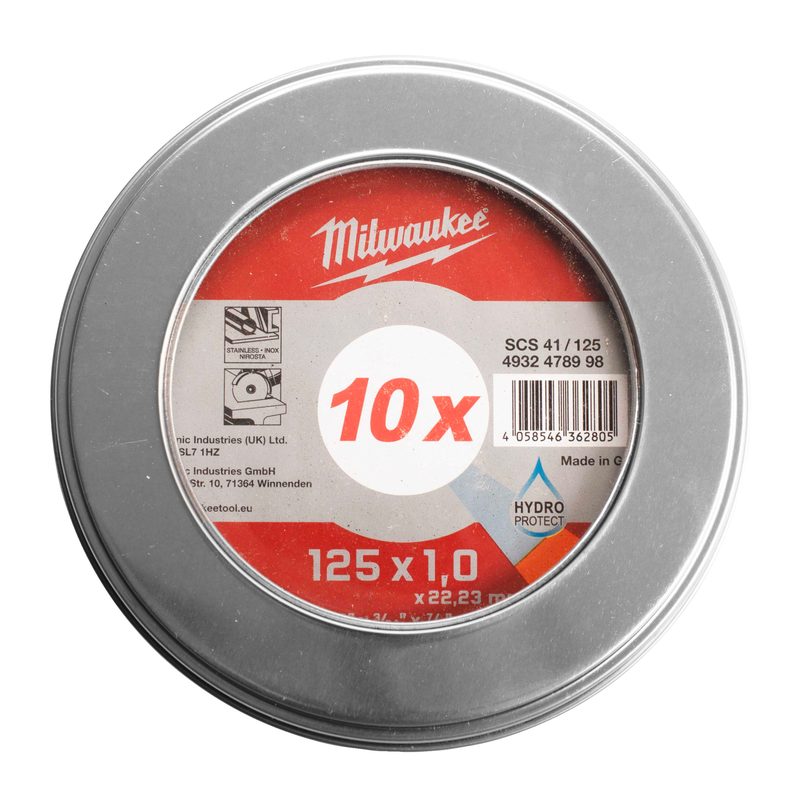 Milwaukee Řezný kotouč PRO+ 125X1 - 10ks kovový box