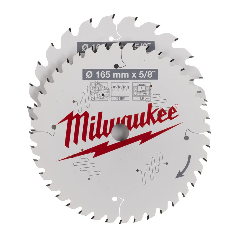 Milwaukee set pilových kotoučů Dřevo 165 x 24T/40T-2ks