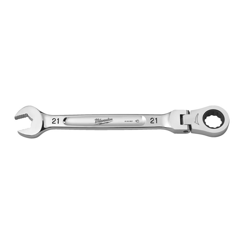 Milwaukee Ráčnový očkoplochý klíč MAX BITE s kloubem 21 mm