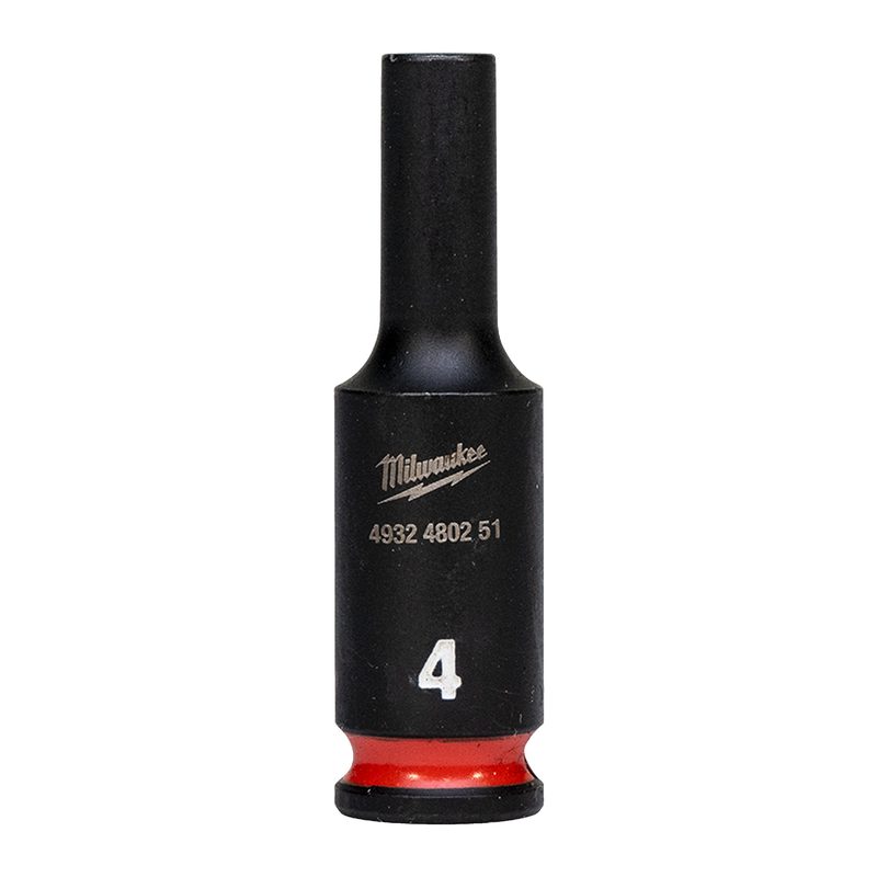 Milwaukee Průmyslové hlavice Shockwave 1/4" HEX 4mm dlouhé