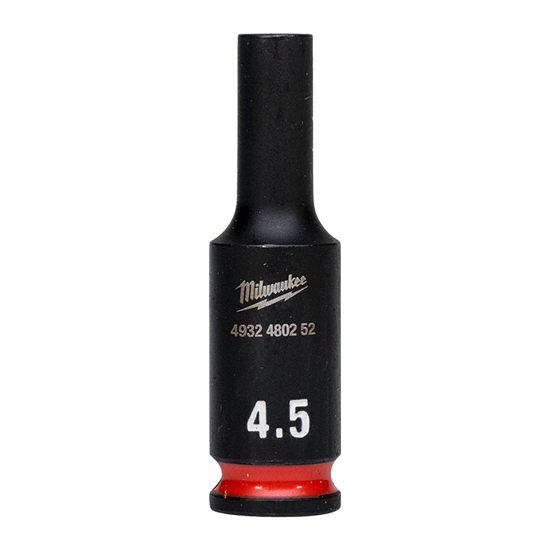 Milwaukee Průmyslové hlavice Shockwave 1/4" HEX 4,5mm dlouhé