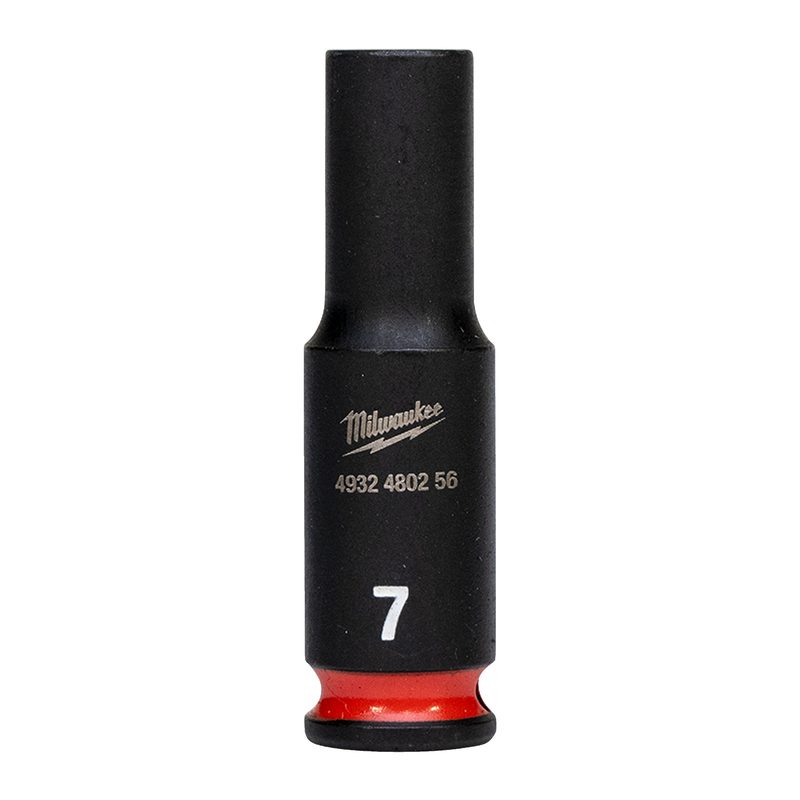 Milwaukee Průmyslové hlavice Shockwave 1/4" HEX 7mm dlouhé