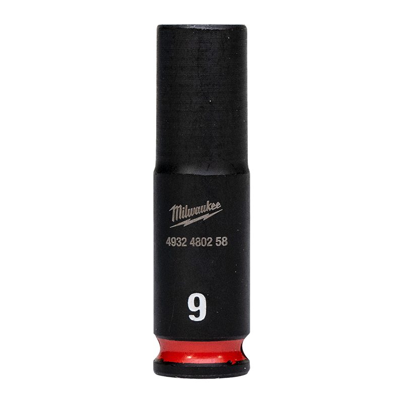 Milwaukee Průmyslové hlavice Shockwave 1/4" HEX 9mm dlouhé