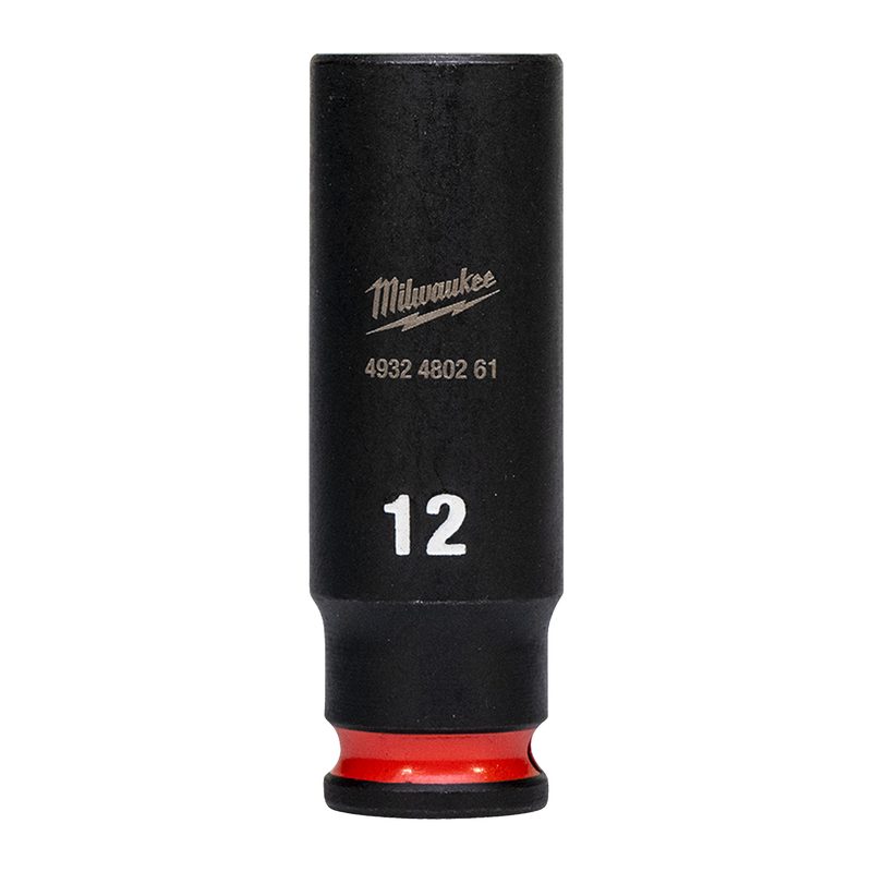 Milwaukee Průmyslové hlavice Shockwave 1/4" HEX 12mm dlouhé