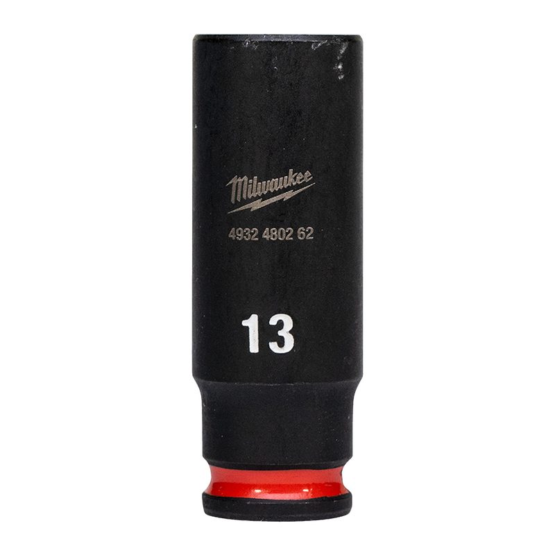 Milwaukee Průmyslové hlavice Shockwave 1/4" HEX 13mm dlouhé