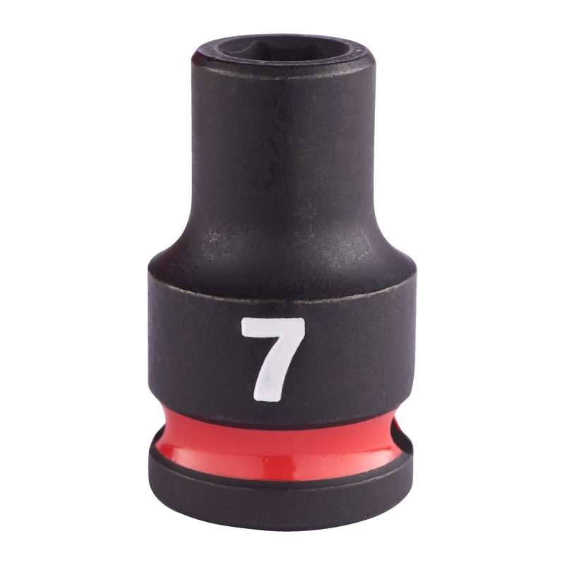 Milwaukee Průmyslové hlavice Shockwave 3/8" HEX 7mm krátké
