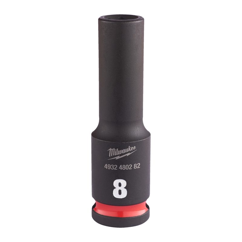 Milwaukee Průmyslové hlavice Shockwave 3/8" HEX 8mm dlouhé