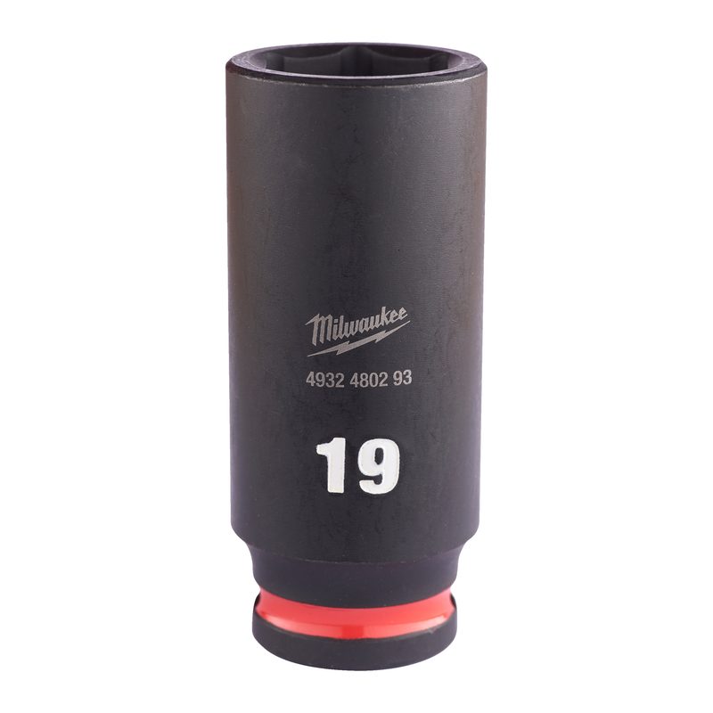 Milwaukee Průmyslové hlavice Shockwave 3/8" HEX 19mm dlouhé