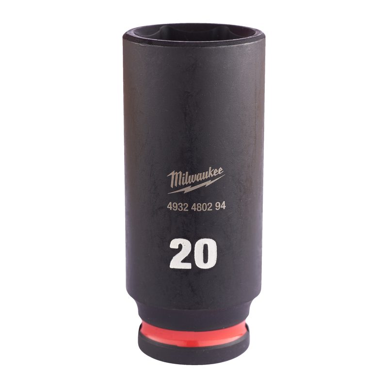 Milwaukee Průmyslové hlavice Shockwave 3/8" HEX 20mm dlouhé