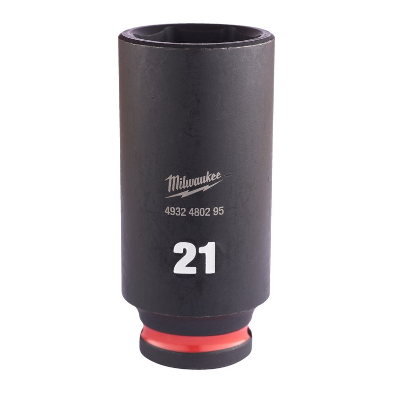 Milwaukee Průmyslové hlavice Shockwave 3/8" HEX 21mm dlouhé