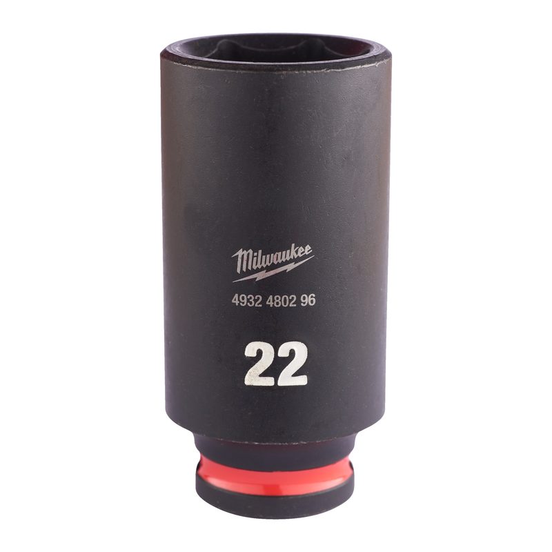 Milwaukee Průmyslové hlavice Shockwave 3/8" HEX 22mm dlouhé
