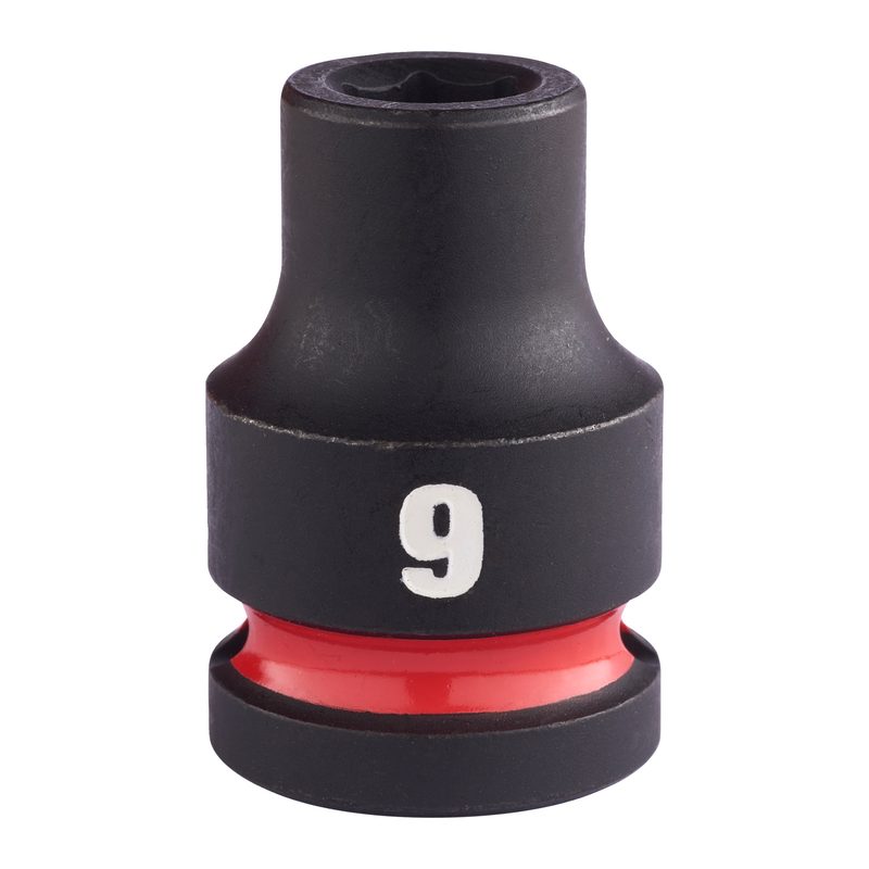 Milwaukee Průmyslové hlavice Shockwave 1/2" HEX 9mm krátké