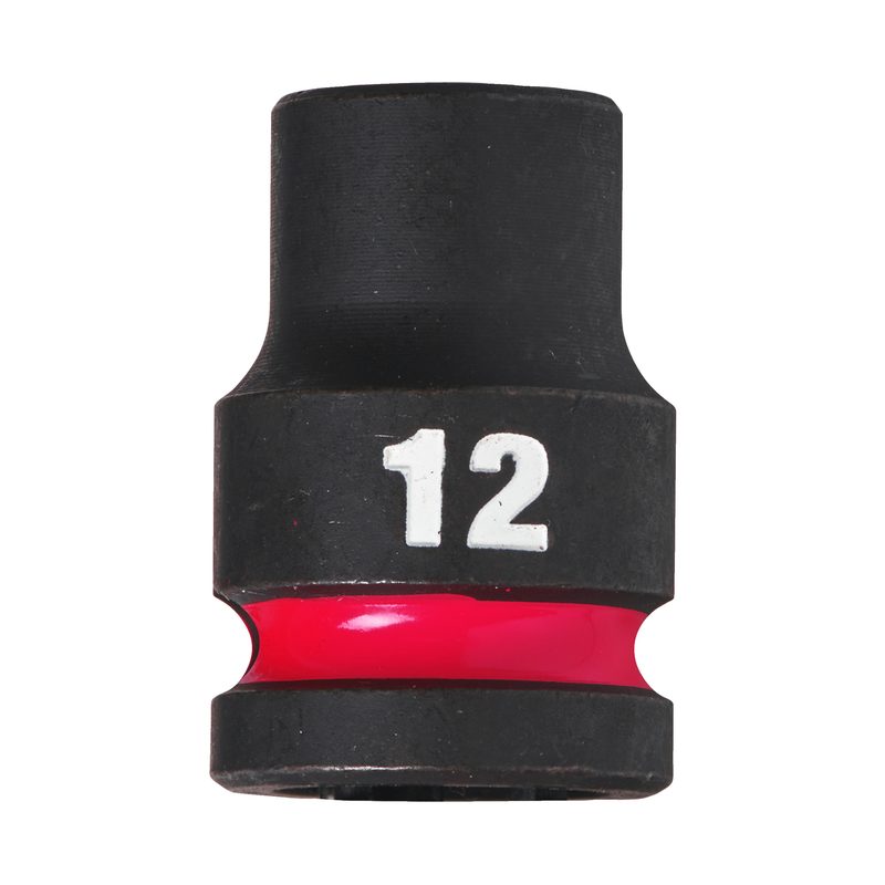 Milwaukee Průmyslové hlavice Shockwave 1/2" HEX 12mm krátké