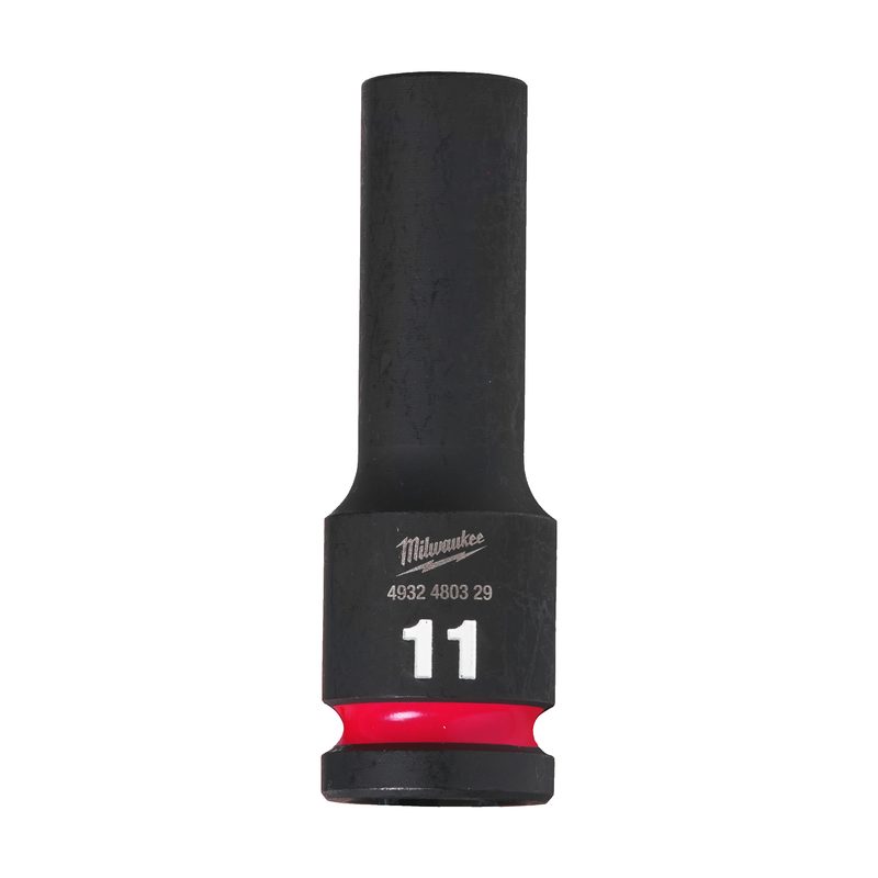 Milwaukee Průmyslové hlavice Shockwave 1/2" HEX 11mm prodloužené