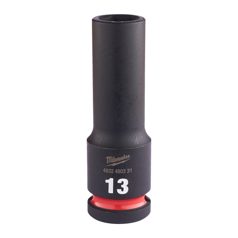 Milwaukee Průmyslové hlavice Shockwave 1/2" HEX 13mm prodloužené