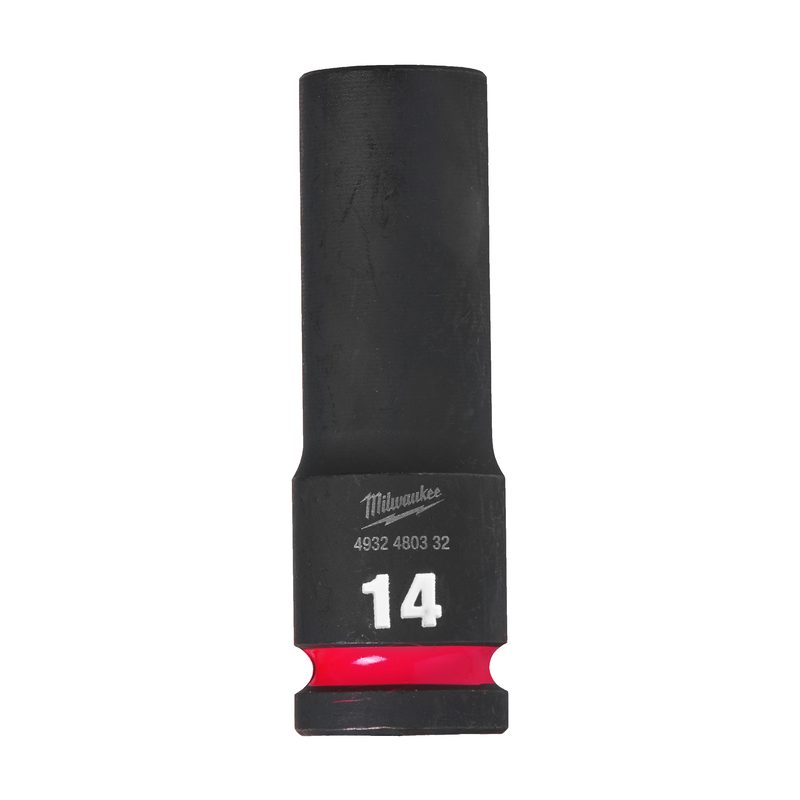 Milwaukee Průmyslové hlavice Shockwave 1/2" HEX 14mm prodloužené