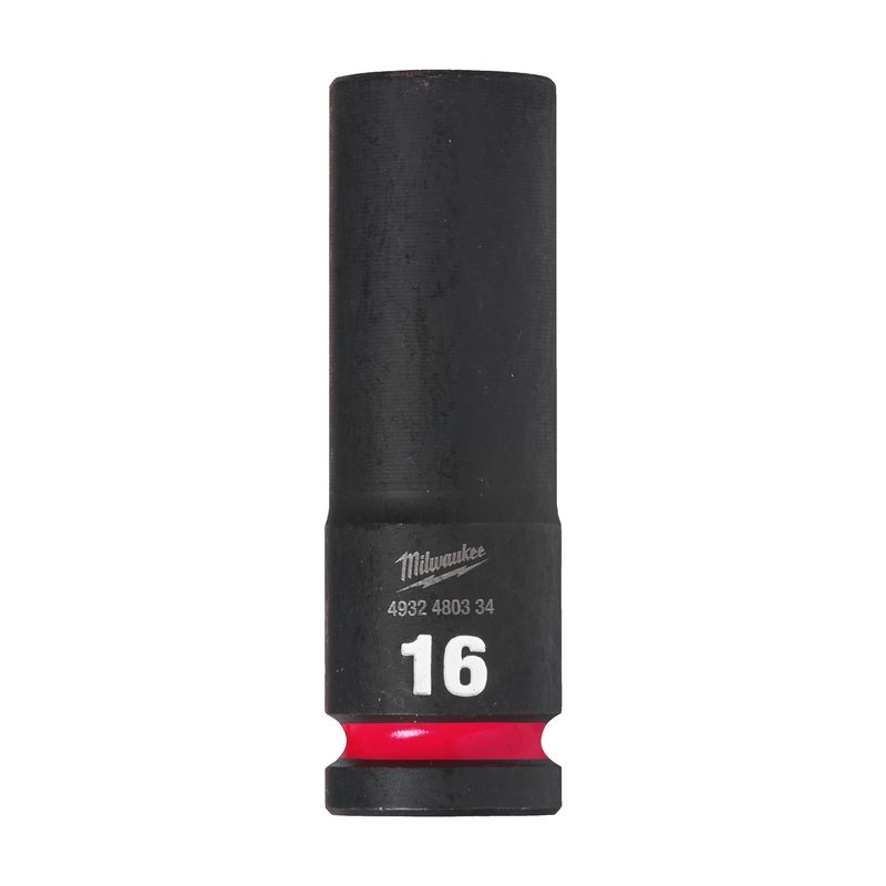 Milwaukee Průmyslové hlavice Shockwave 1/2" HEX 16mm prodloužené
