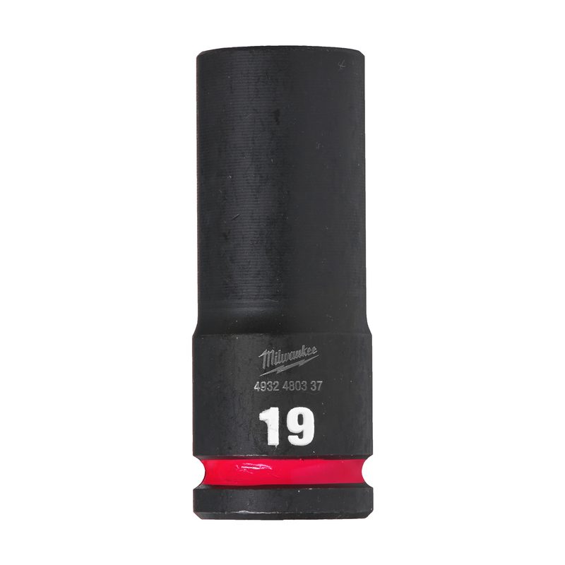 Milwaukee Průmyslové hlavice Shockwave 1/2" HEX 19mm prodloužené