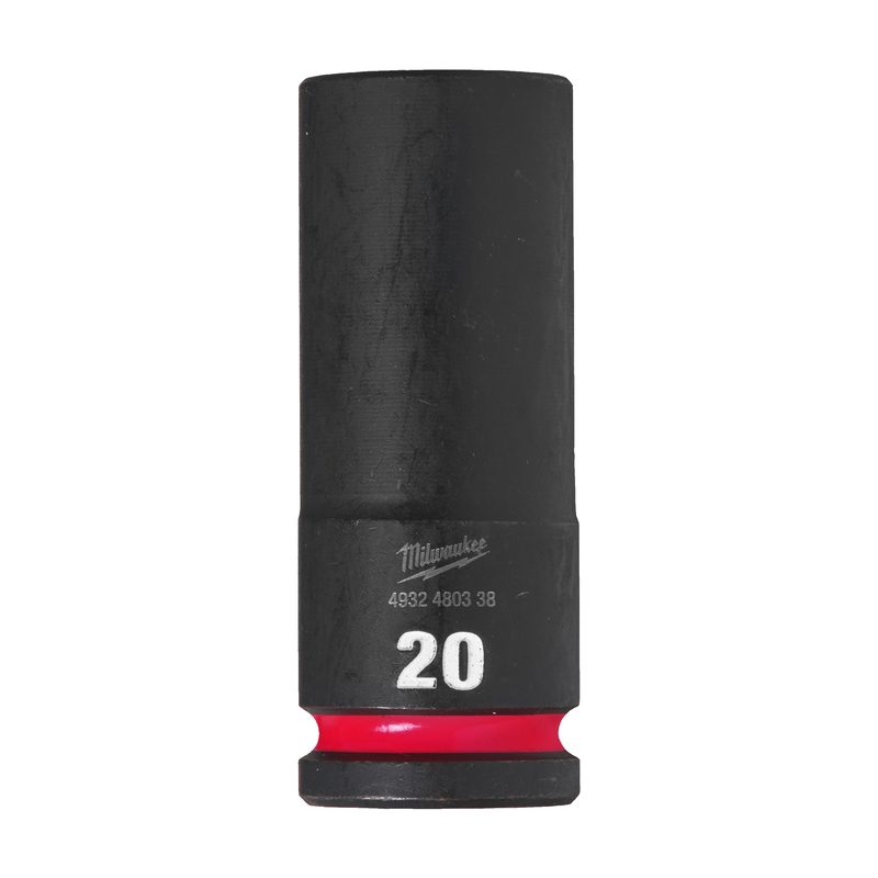 Milwaukee Průmyslové hlavice Shockwave 1/2" HEX 20mm prodloužené