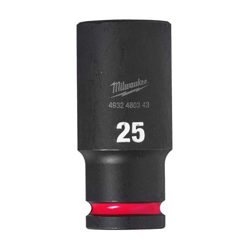 Milwaukee Průmyslové hlavice Shockwave 1/2" HEX 25mm prodloužené
