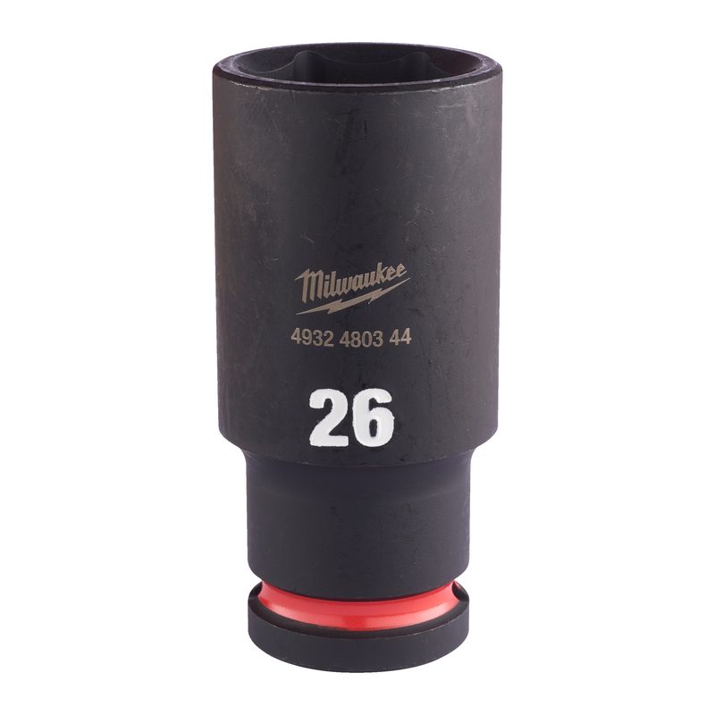 Milwaukee Průmyslové hlavice Shockwave 1/2" HEX 26mm prodloužené