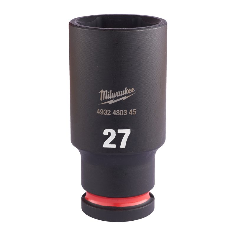Milwaukee Průmyslové hlavice Shockwave 1/2" HEX 27mm prodloužené