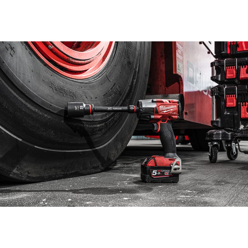 Milwaukee Průmyslové hlavice Shockwave 1/2'' prodloužení - 150 mm
