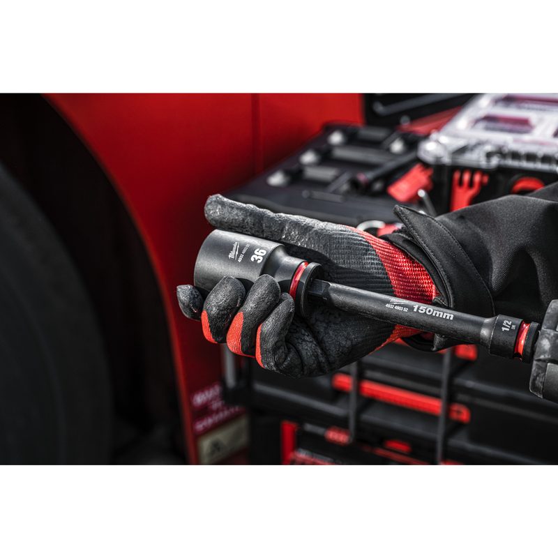 Milwaukee Průmyslové hlavice Shockwave 1/2'' prodloužení - 150 mm
