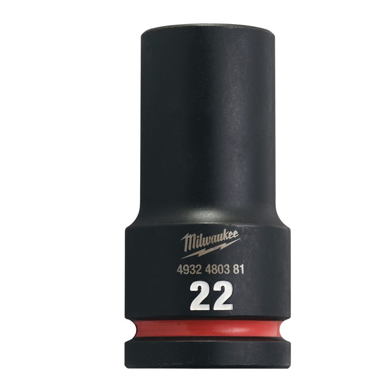 Milwaukee Průmyslové hlavice Shockwave 3/4" HEX 22mm dlouhé
