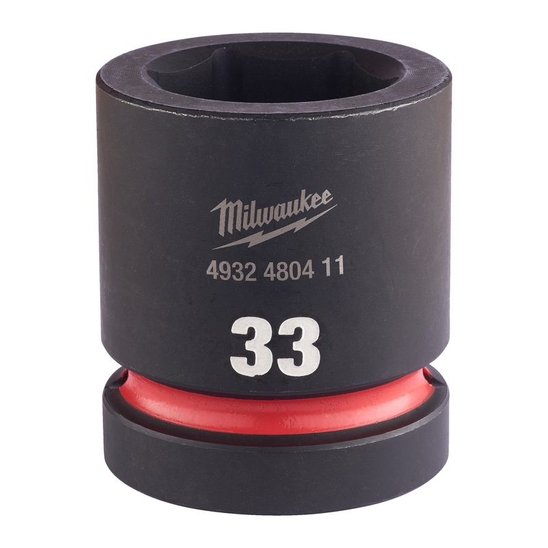 Milwaukee Průmyslové hlavice Shockwave 1" HEX 33mm krátké