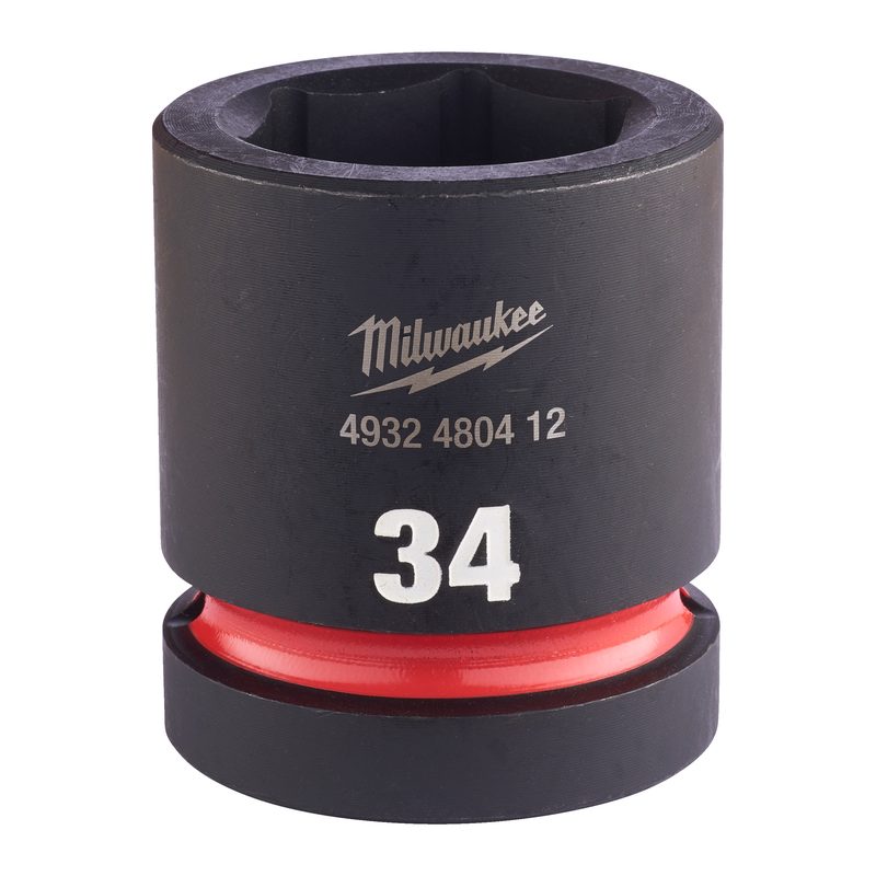 Milwaukee Průmyslové hlavice Shockwave 1" HEX 34mm krátké