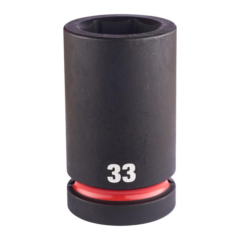 Milwaukee Průmyslové hlavice Shockwave 1" HEX 33mm dlouhé