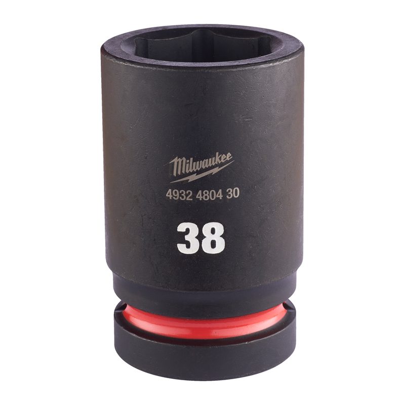 Milwaukee Průmyslové hlavice Shockwave 1" HEX 38mm dlouhé