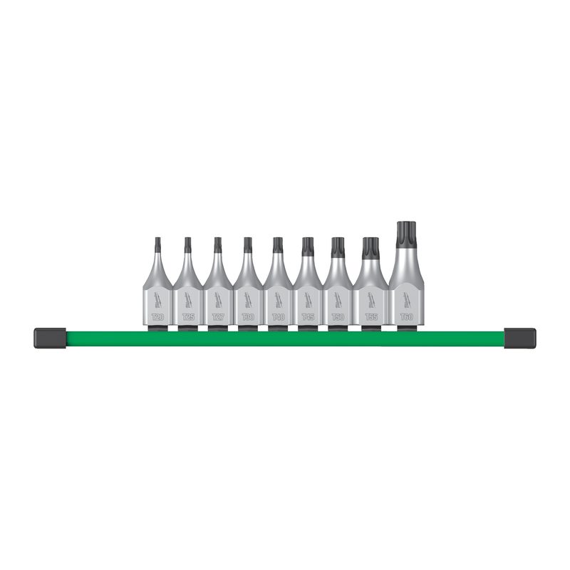 Milwaukee 9ks sada 1/2" hlavic Torx