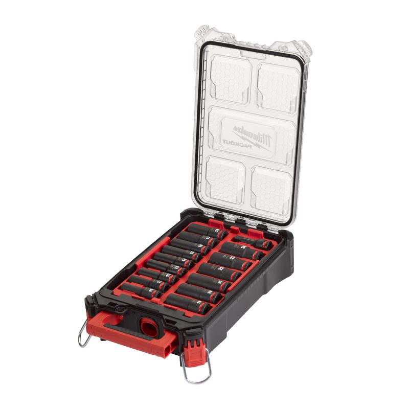 Milwaukee PACKOUT Průmyslové hlavice 1/2" - 16ks
