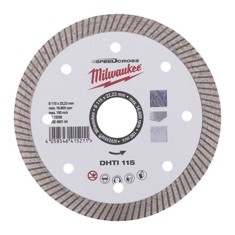 Milwaukee Diamantový kotouč celoobvodový DHTI 115mm