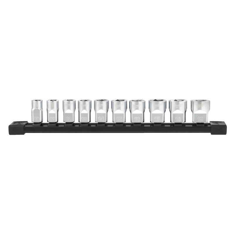Milwaukee 3/8" sada chromovaných nástrčných metrických klíčů 10ks