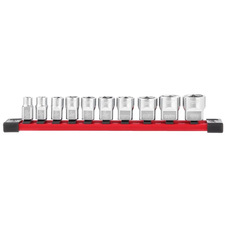 Milwaukee 3/8" sada chromovaných nástrčných klíčů 10ks