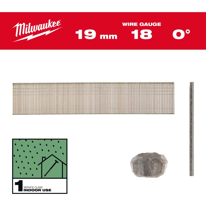 Milwaukee Brad Hřebíky 18G 19mm RC G SC1-10kpc